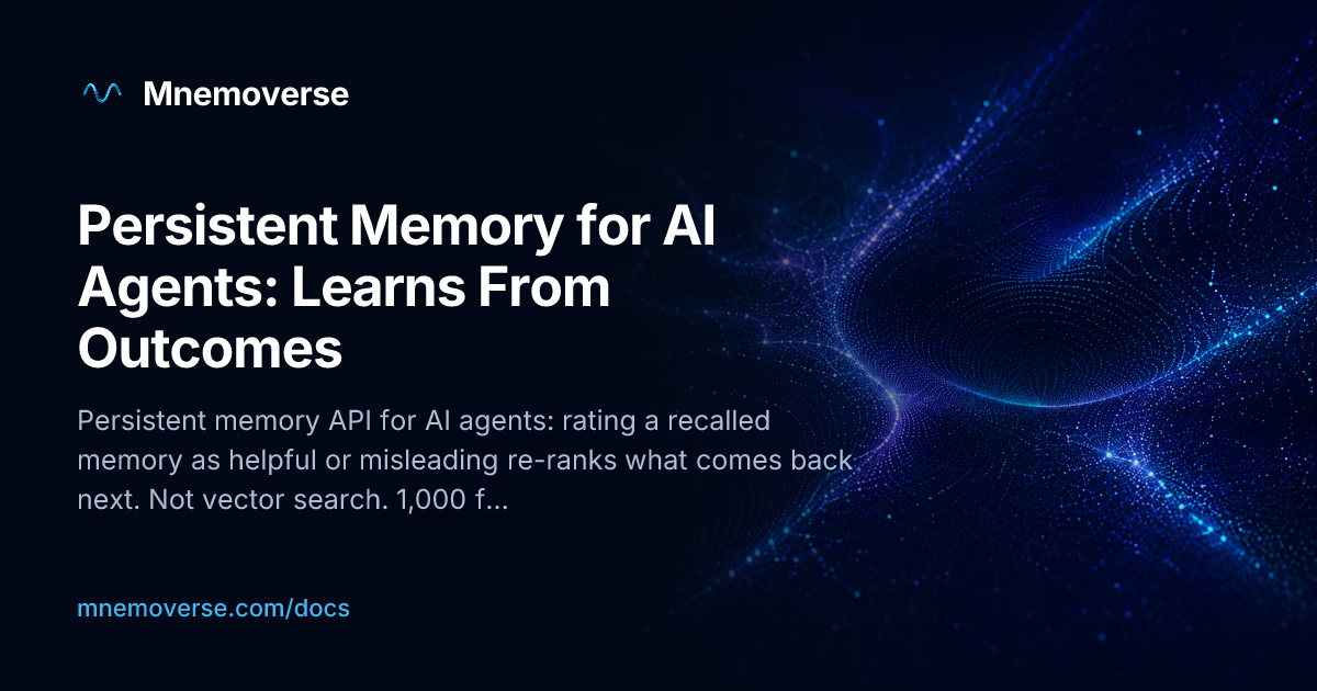 Persistent Memory for AI Agents — Memory That Learns and Forgets ...