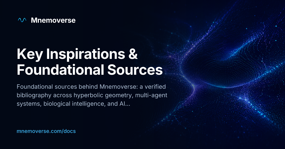 Key Inspirations & Foundational Sources | Mnemoverse Docs