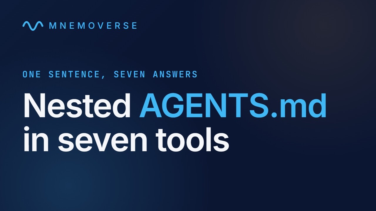 Nested AGENTS.md: what Codex, Cursor and VS Code actually do