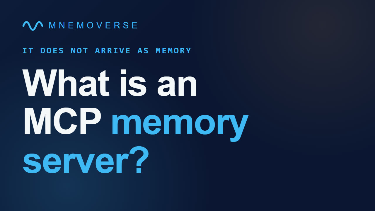 What is an MCP memory server? The protocol, the tools, and the tokens
