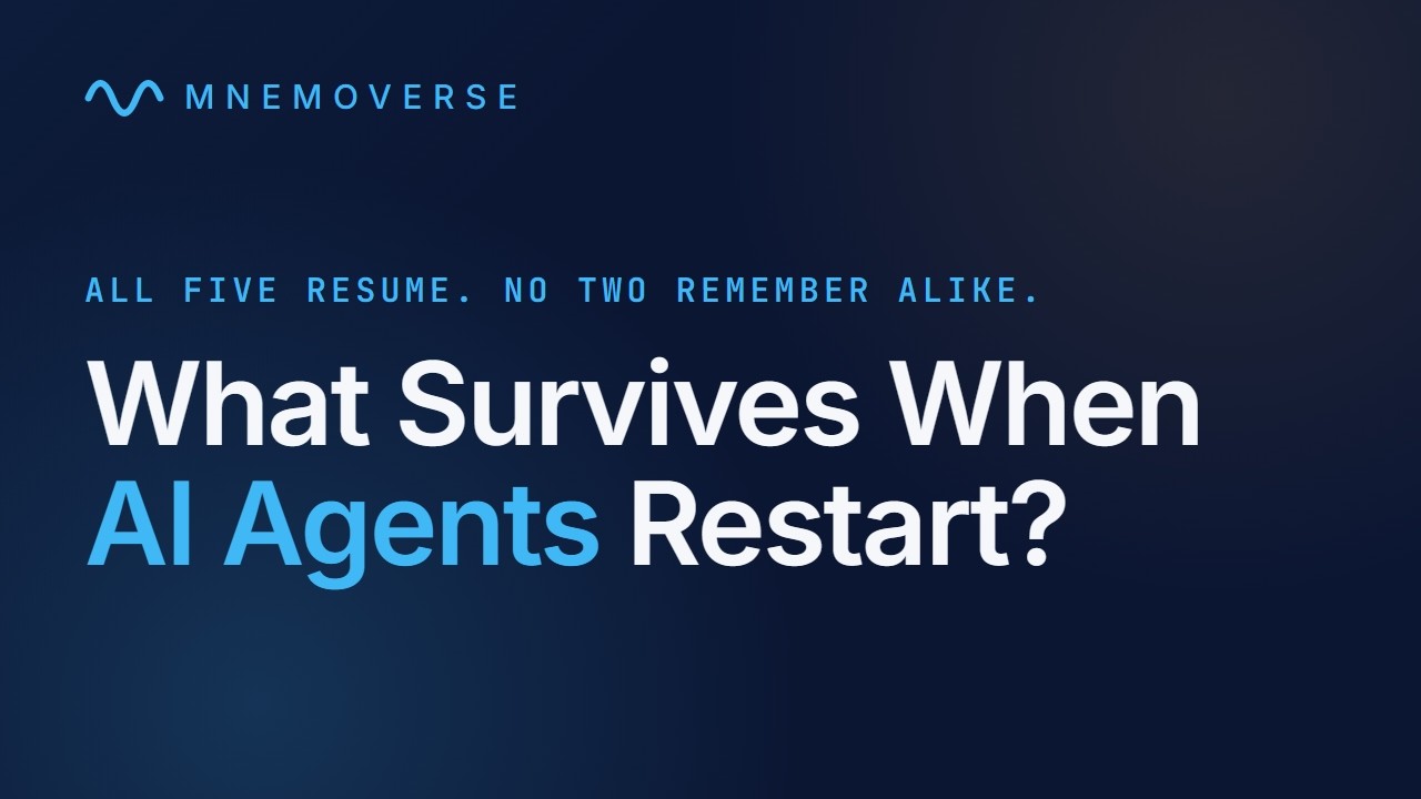 My LLM agents forget conversation history when I restart them, how do I fix this?
